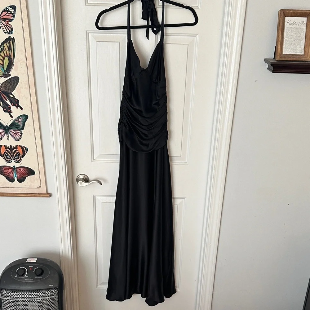 betsey johnson halter dress Betsey Johnson | Dresses | Betsey Johnson Black Backless Halter Dress  Formal Size 2